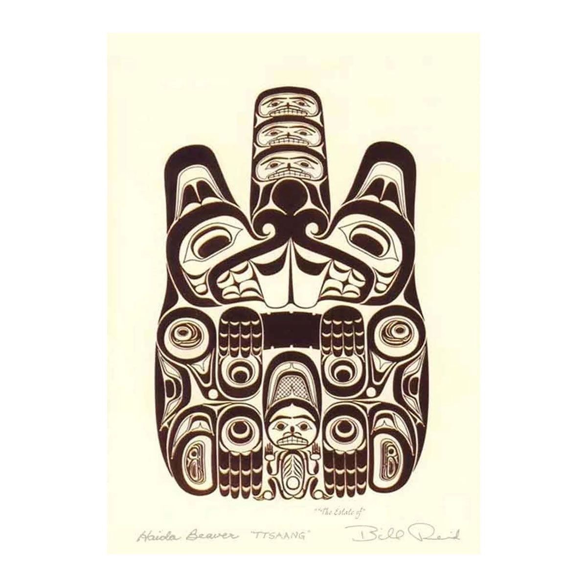 Art Card Bill Reid Haida Beaver