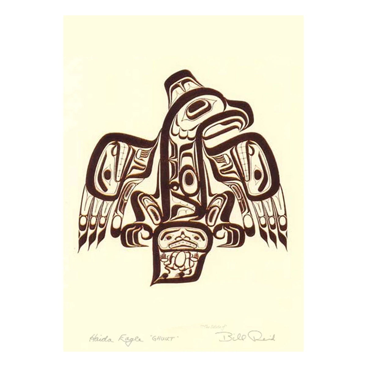 Art Card Bill Reid Haida Eagle -  - Art Card - House of Himwitsa Art Gallery