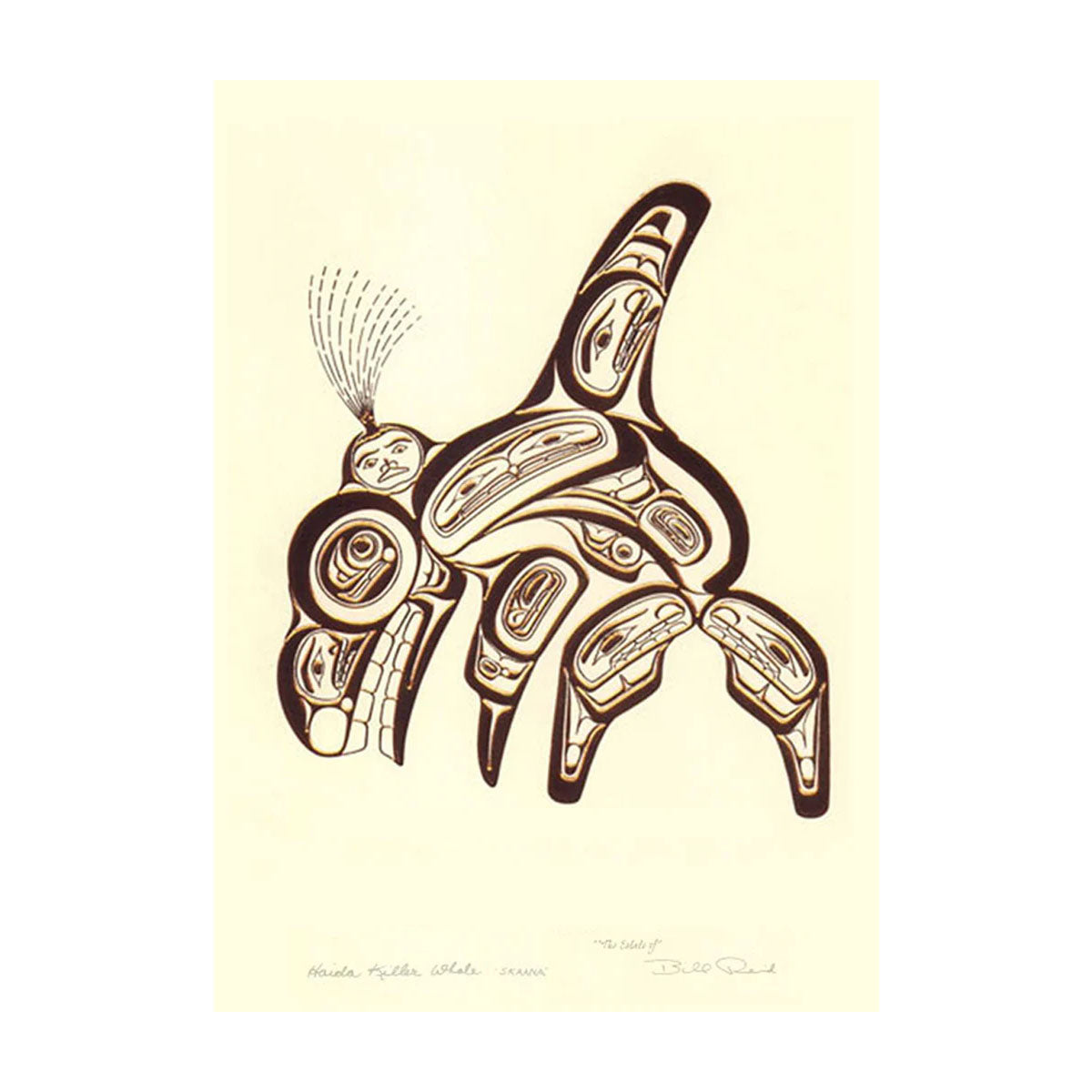Art Card Bill Reid Haida Killer Whale -  - Art Card - House of Himwitsa Art Gallery