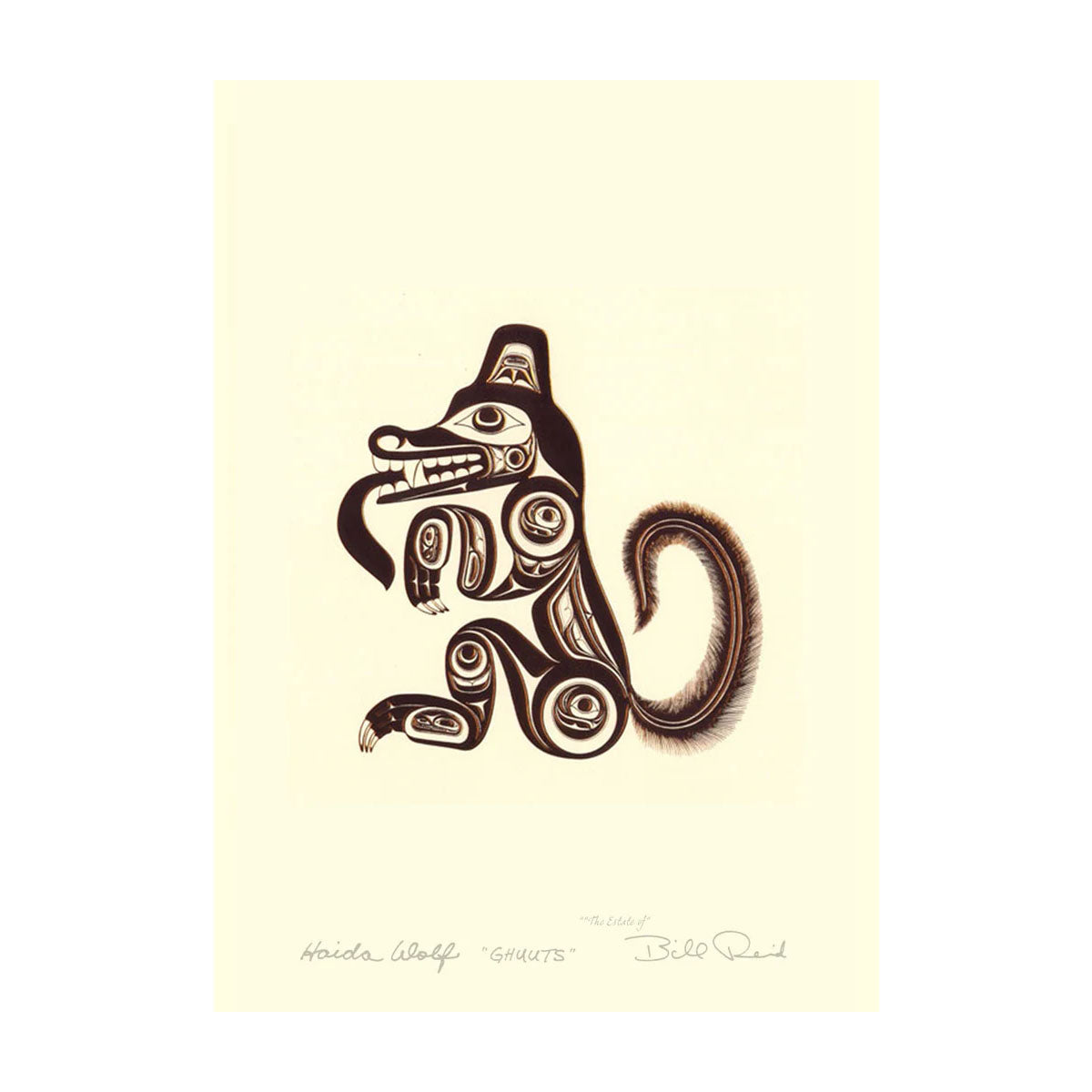 Art Card Bill Reid Haida Wolf -  - Art Card - House of Himwitsa Art Gallery