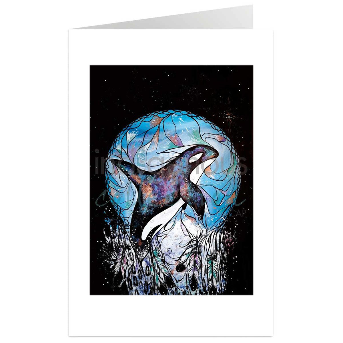 Art Card Carla Joseph Orca Dreamcatcher