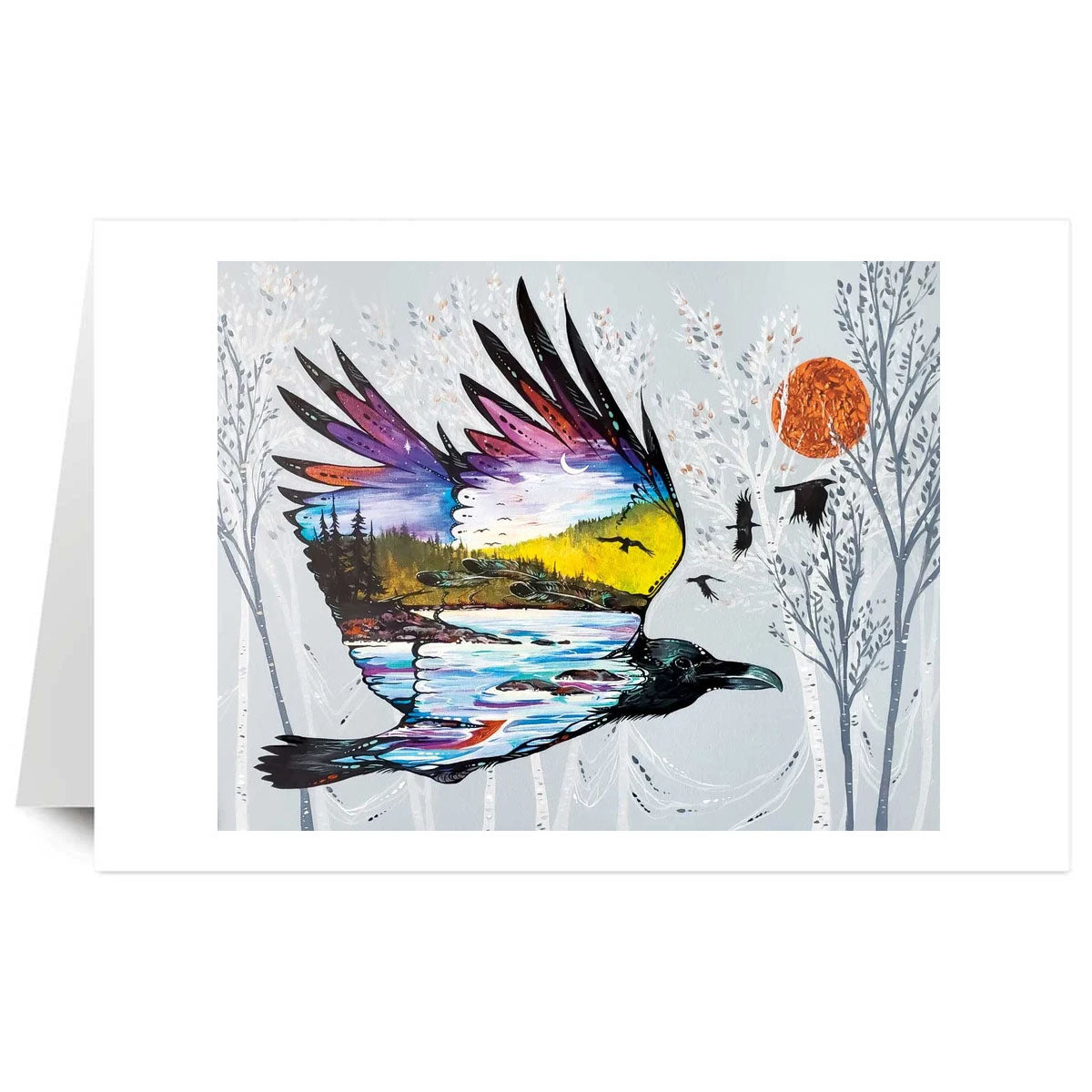 Art Card Carla Joseph Raven's Flight -  - Art Card - House of Himwitsa Art Gallery