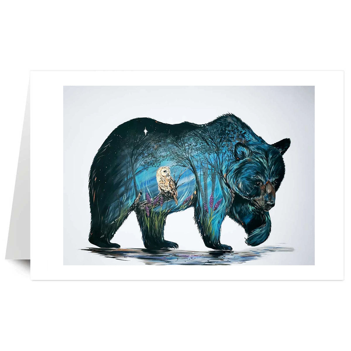 *Art Card Carla Joseph Wise Bear -  - Art Card - House of Himwitsa Art Gallery