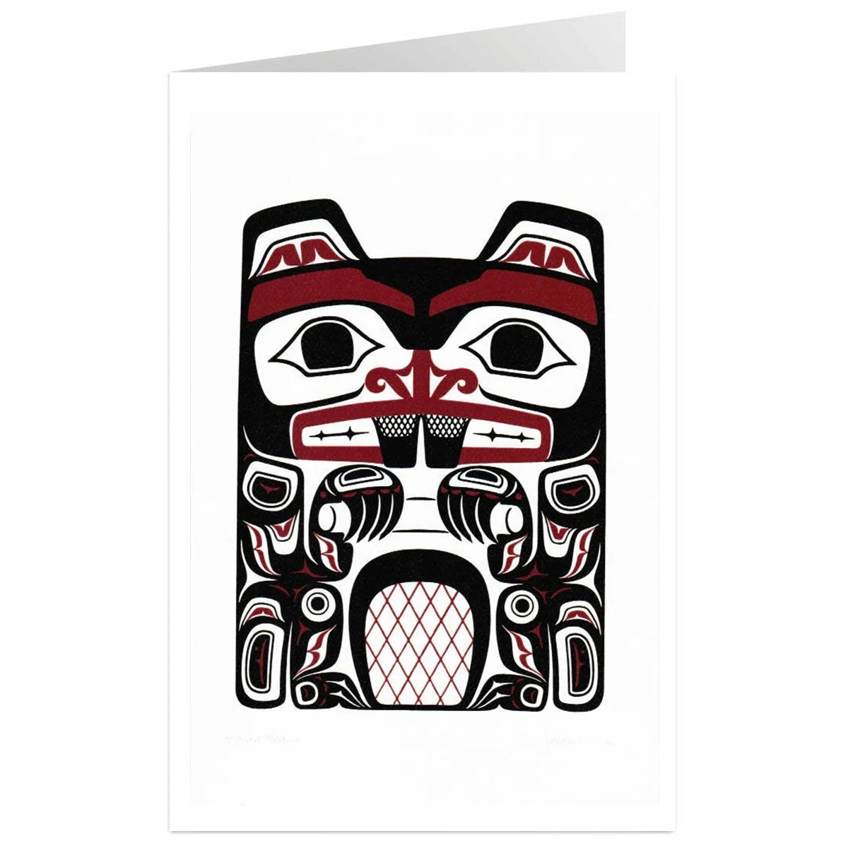 Art Card Clarence Mills Haida Beaver -  - Art Card - House of Himwitsa Art Gallery