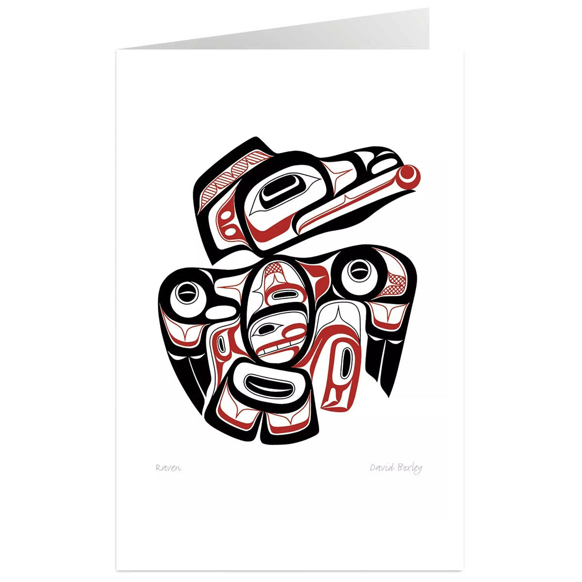 Art Card David Boxley  Raven -  - Art Card - House of Himwitsa Art Gallery
