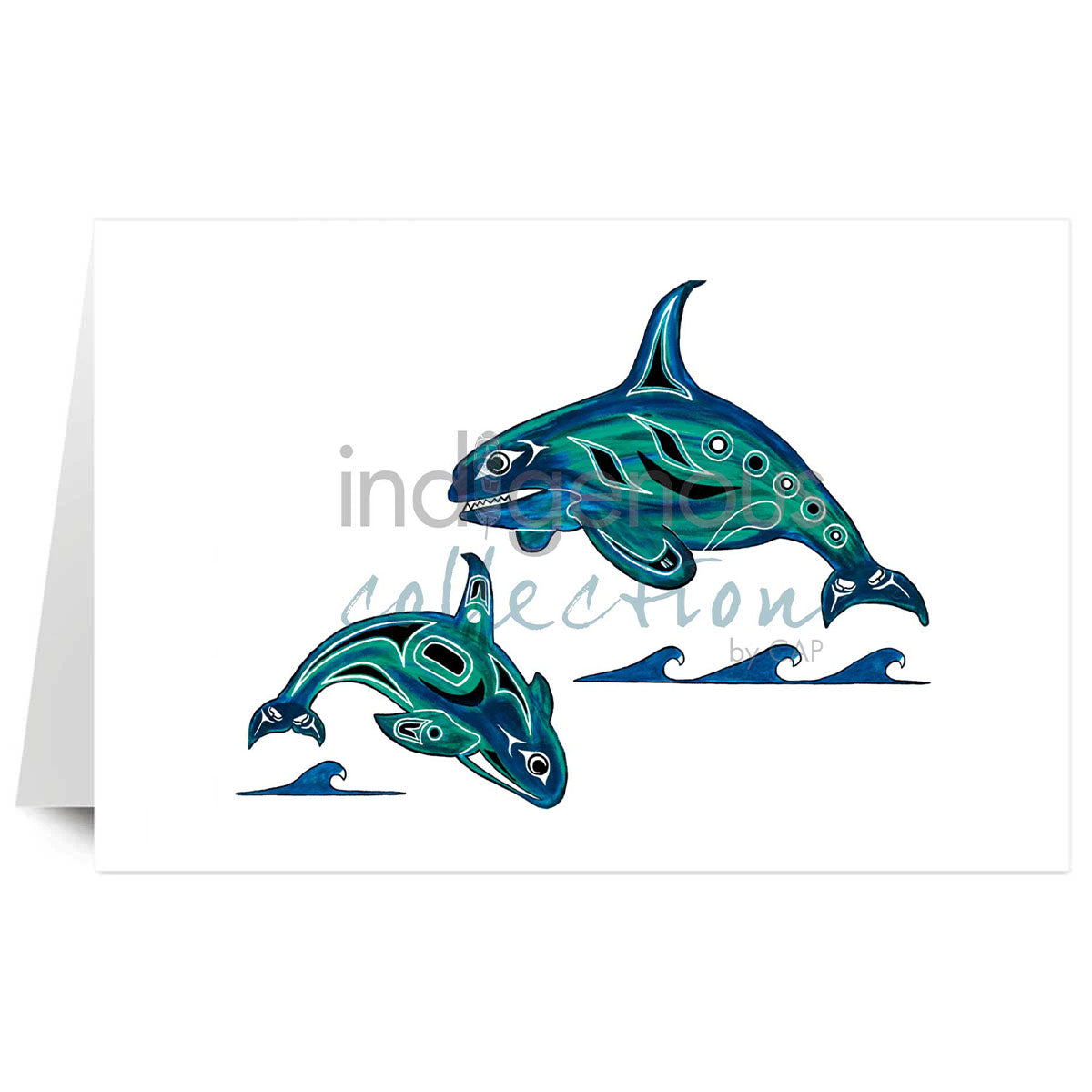 Art Card Diane Levesque Orcas -  - Art Card - House of Himwitsa Art Gallery
