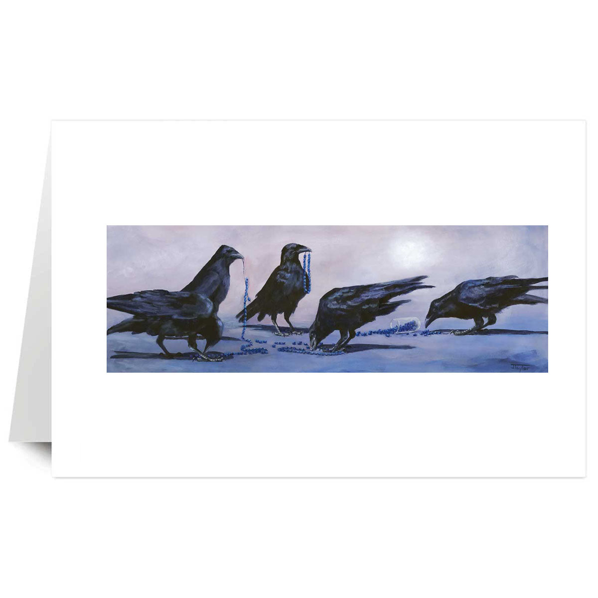 Art Card Jean Taylor Raven Beaders