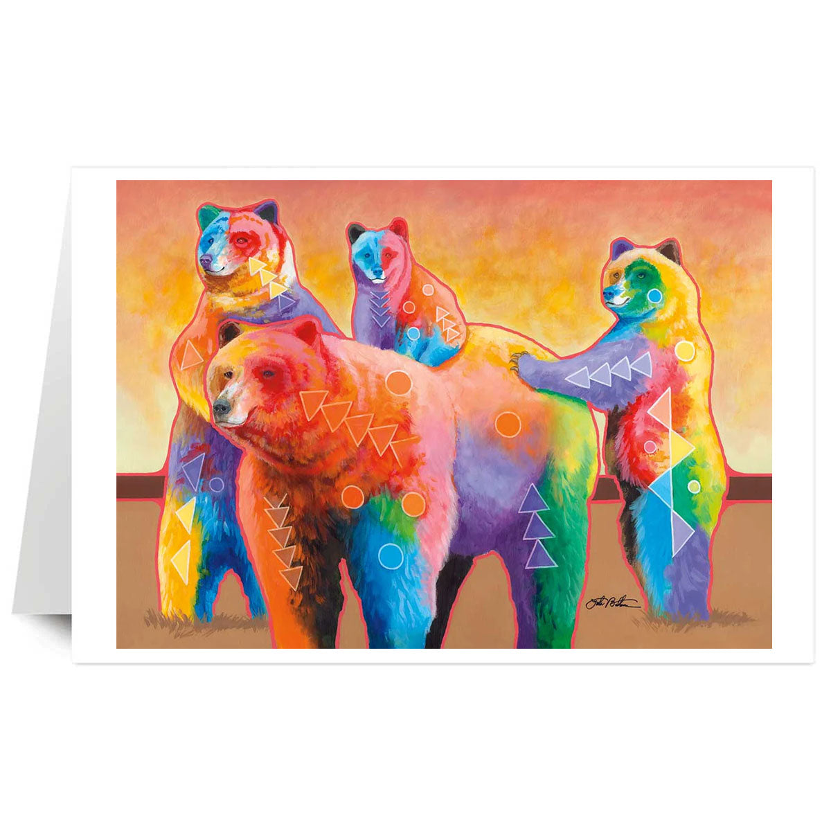 Art Card John Balloue Family Outing -  - Art Card - House of Himwitsa Art Gallery