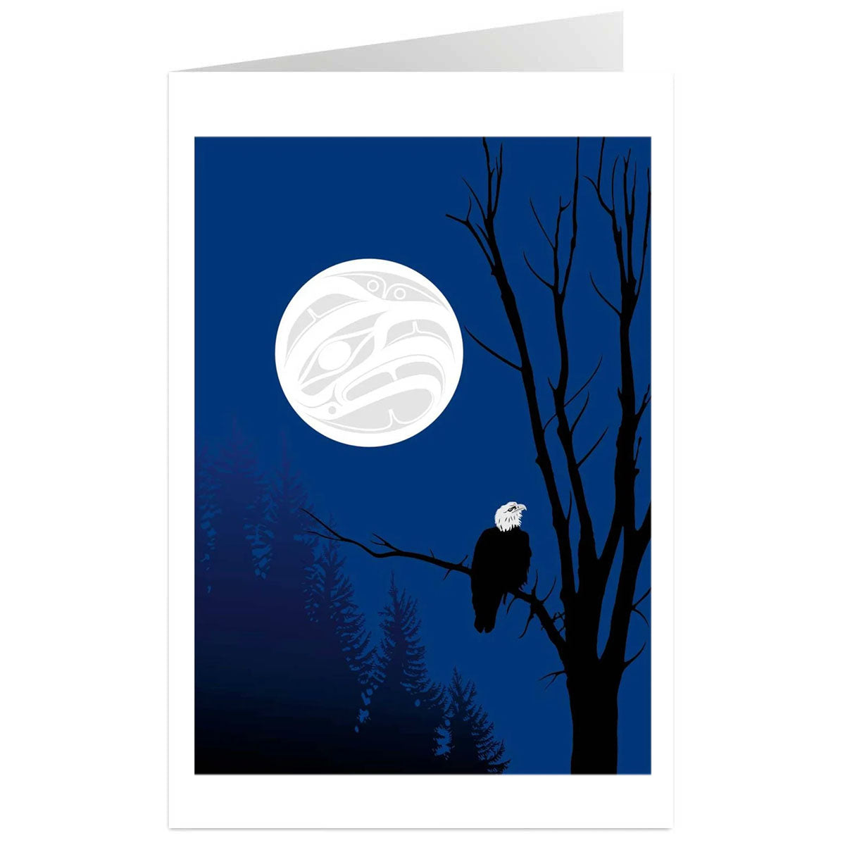 Art Card Mark Preston Eagle Silhouettes -  - Art Card - House of Himwitsa Art Gallery