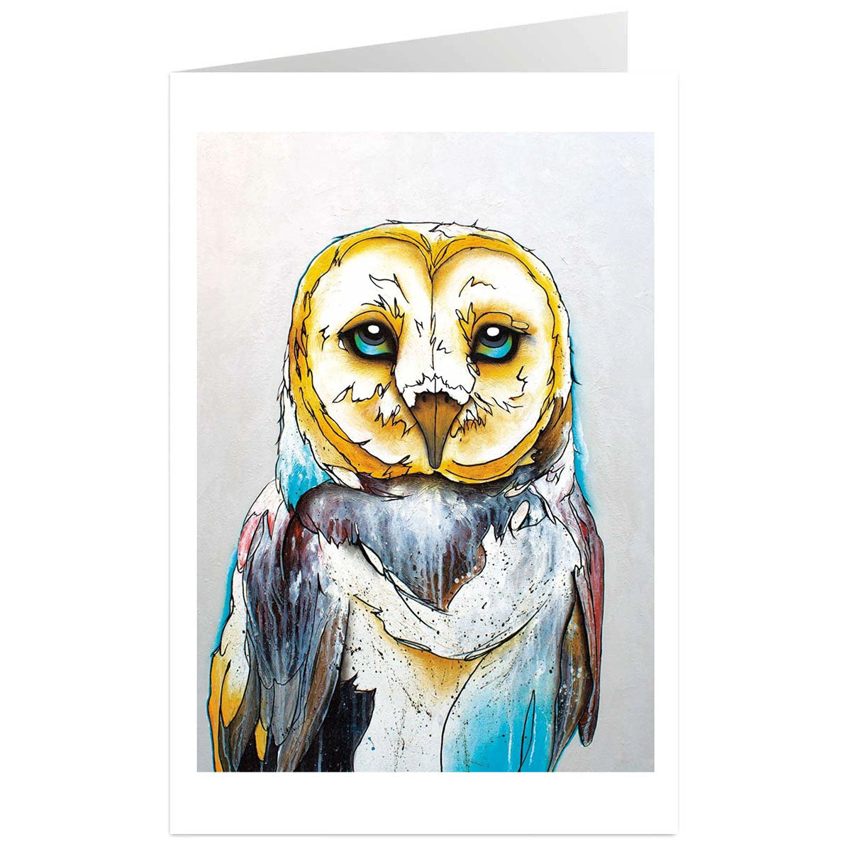 Art Card Micqaela Jones Barn Owl -  - Art Card - House of Himwitsa Art Gallery