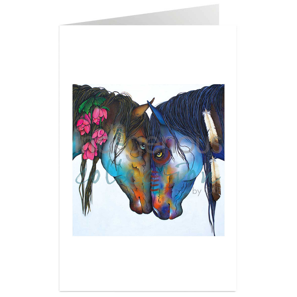 Art Card Micqaela Jones Medicine Ponies -  - Art Card - House of Himwitsa Art Gallery