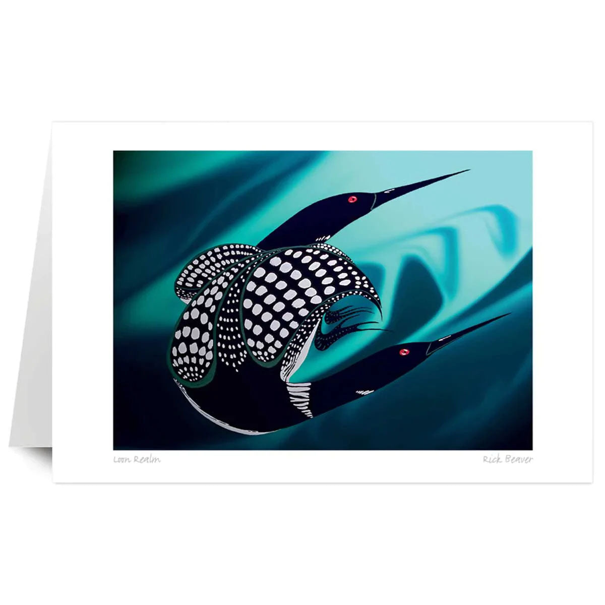 Art Card Rick Beaver Loon Realm -  - Art Card - House of Himwitsa Art Gallery