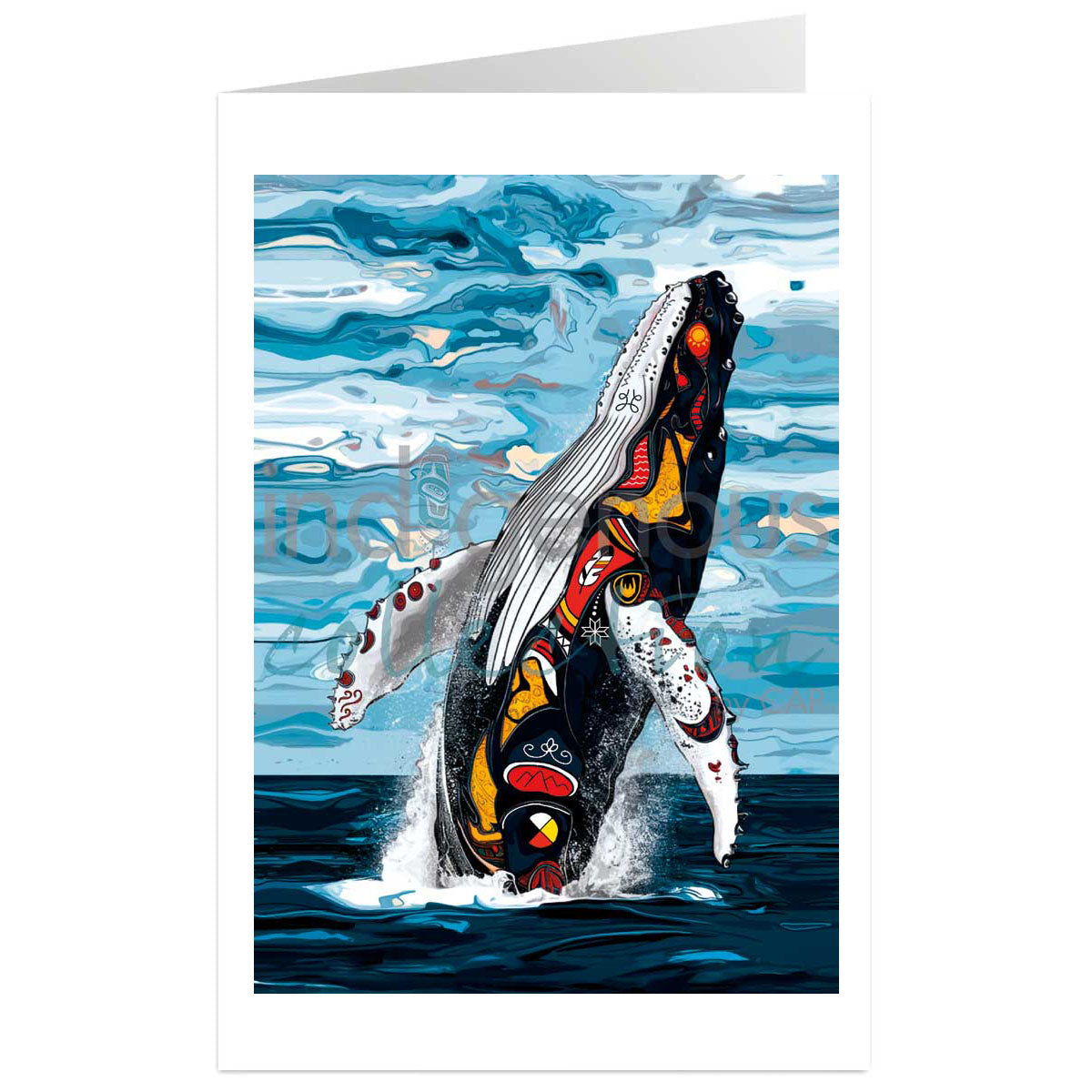 Art Card Stephanie White Spirit Whale -  - Art Card - House of Himwitsa Art Gallery