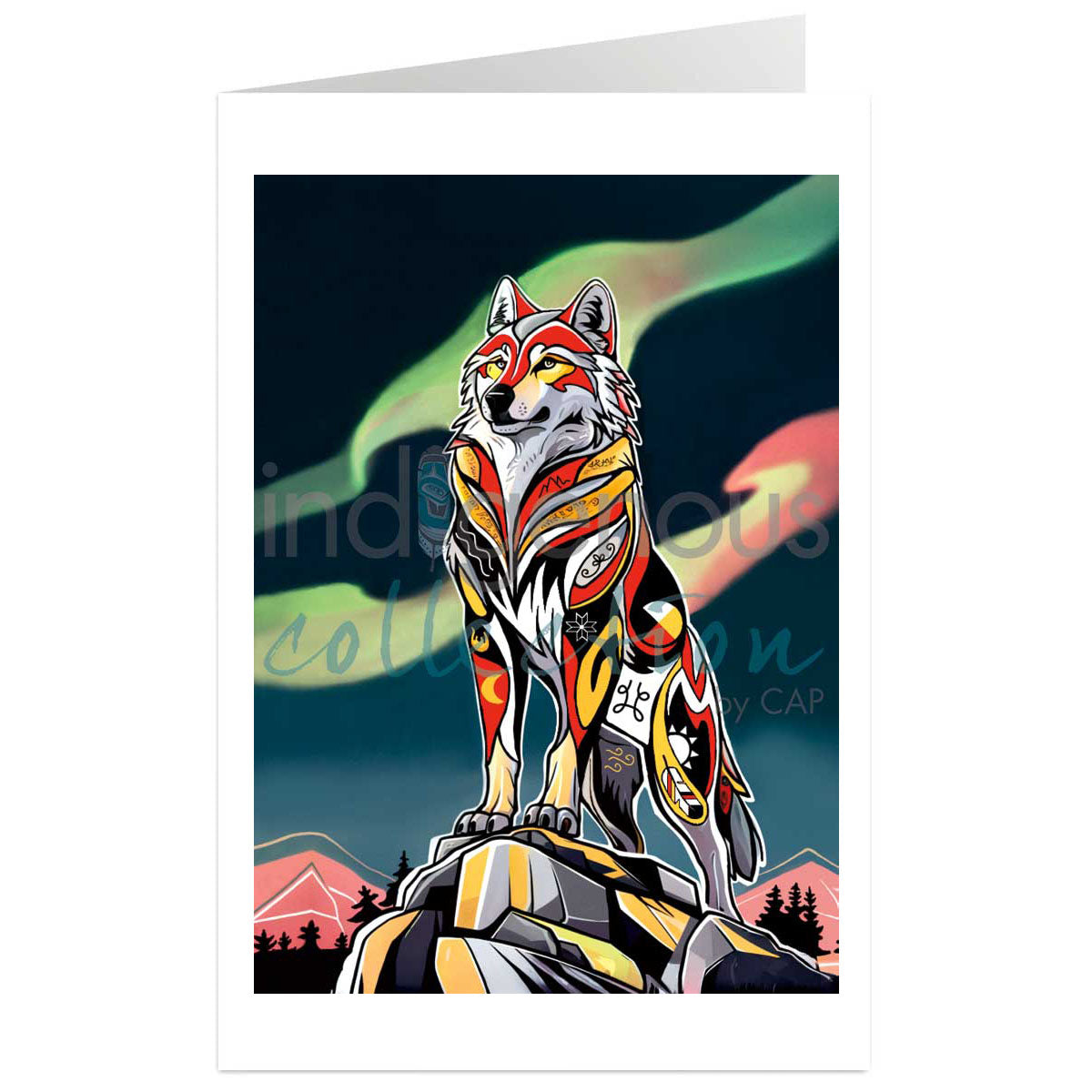 Art Card Stephanie White Spirit Wolf -  - Art Card - House of Himwitsa Art Gallery