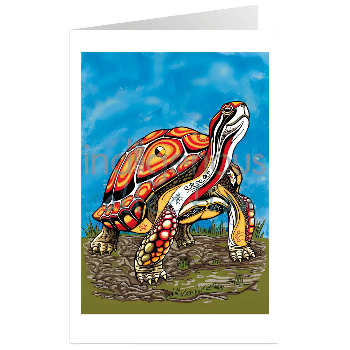 Art Card Stephanie White Spirit Turtle -  - Art Card - House of Himwitsa Art Gallery