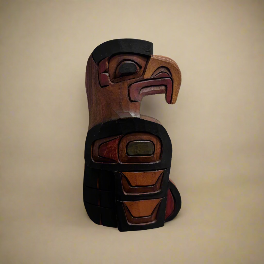 Robert Rufus 5" Panel Eagle -  - Carving - House of Himwitsa Art Gallery