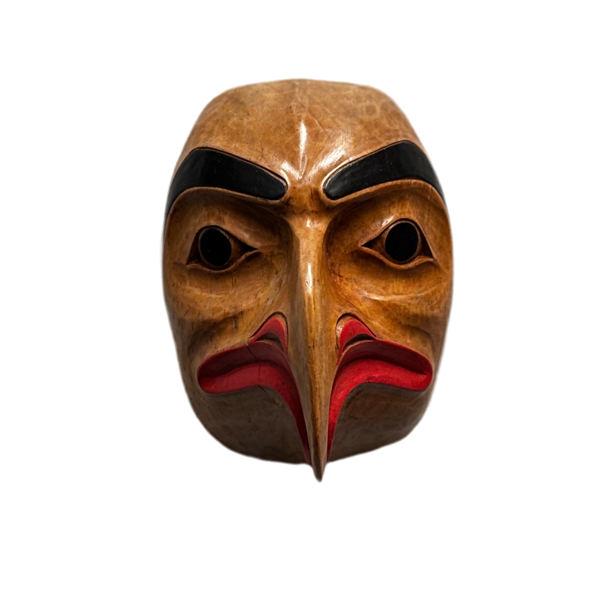 Artie George Mask Transforming Man to Eagle -  -  - House of Himwitsa Art Gallery