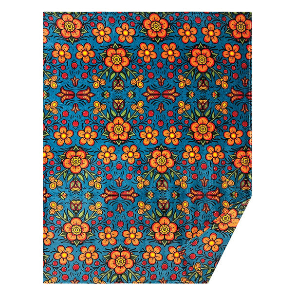 Fleece Blanket Justin Prouix Prairie Beadwork