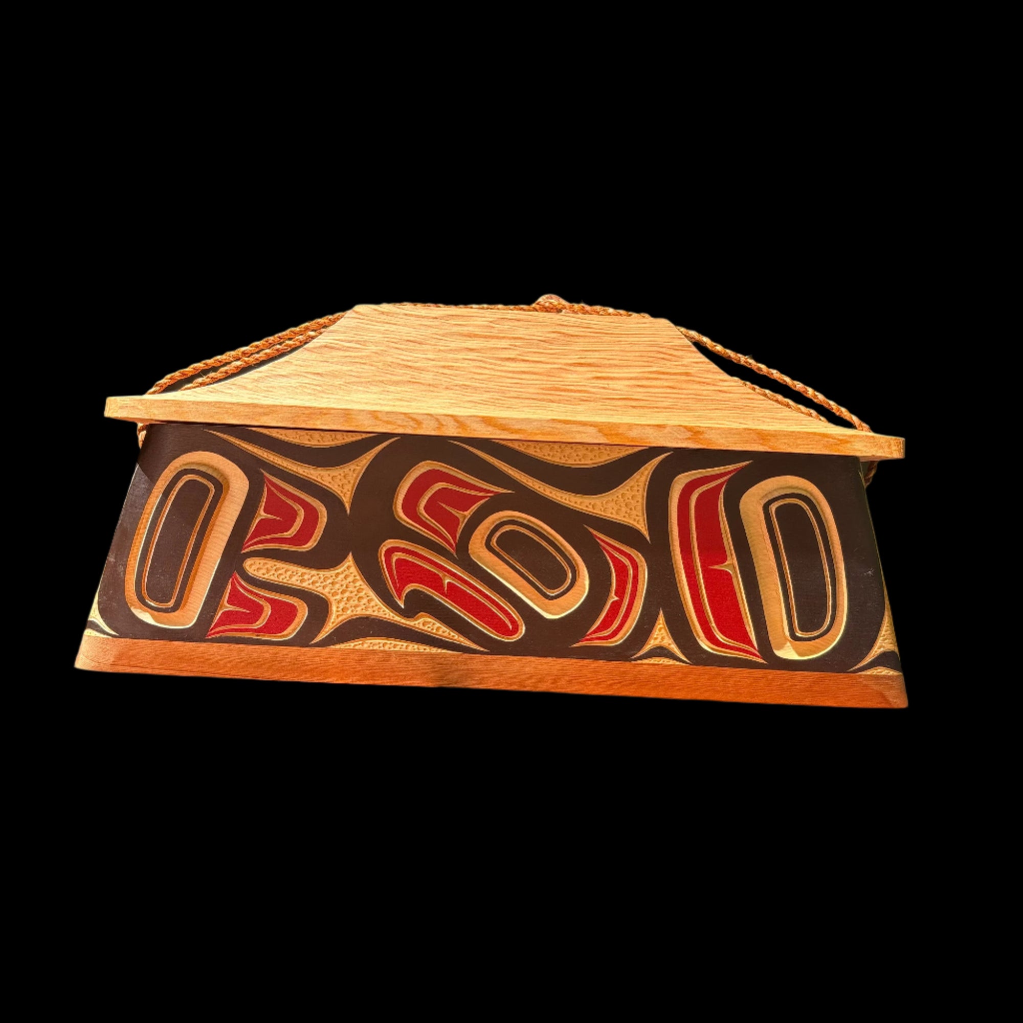 James Michels Eagle Canoe Box -  - Canoe box - House of Himwitsa Art Gallery