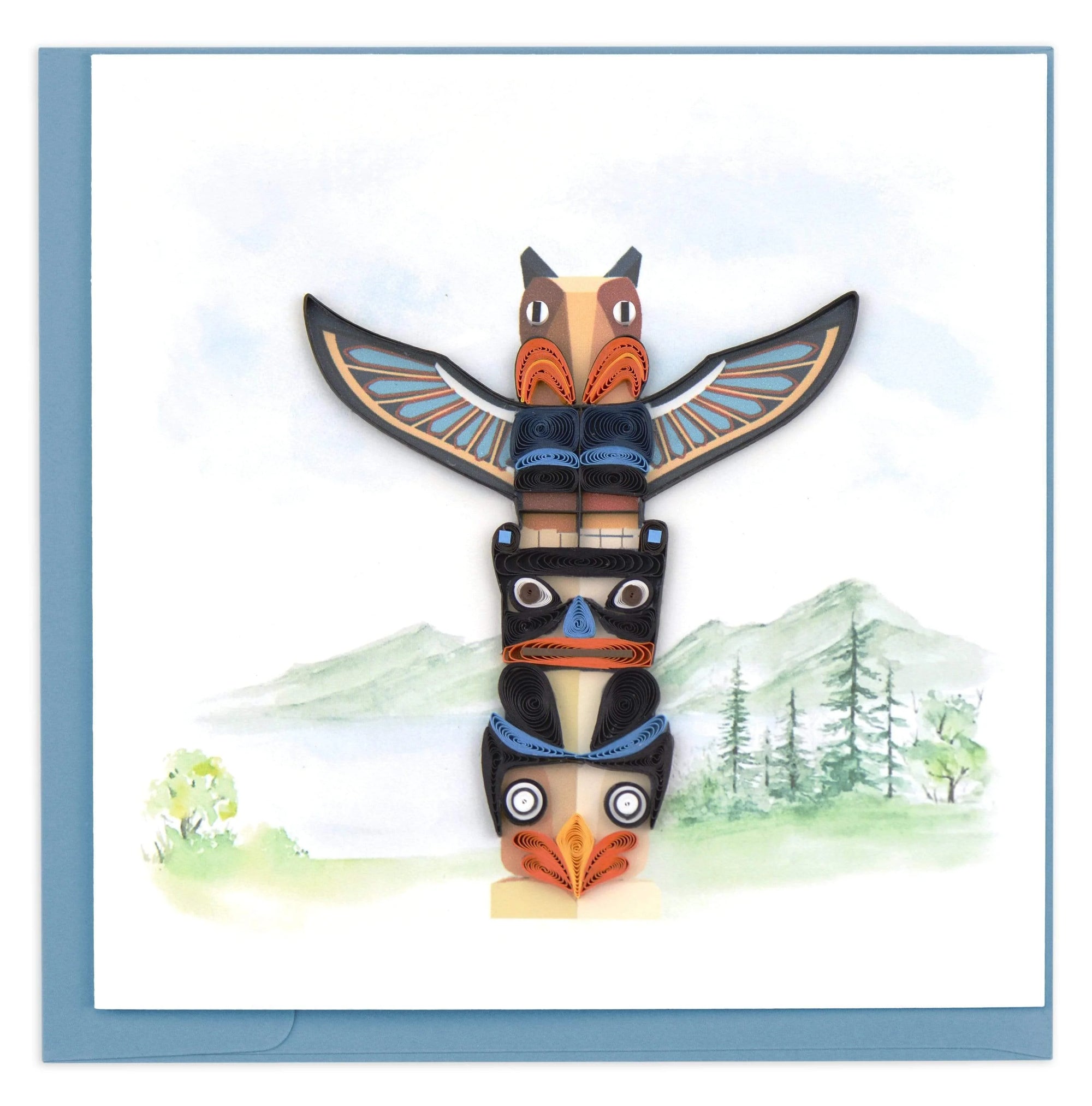 Quilling Art Card Totem Pole