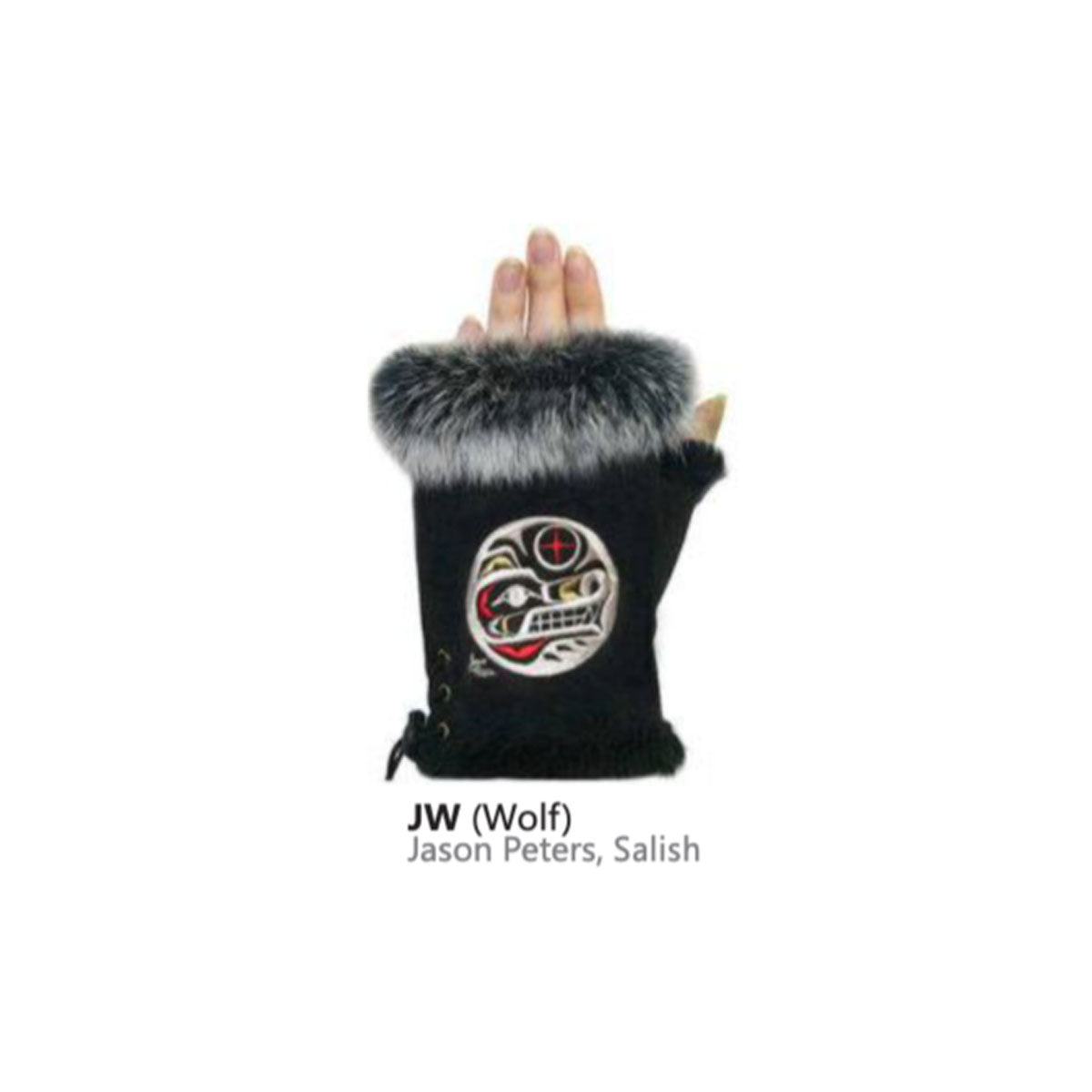 Texting Glove Wolf Black