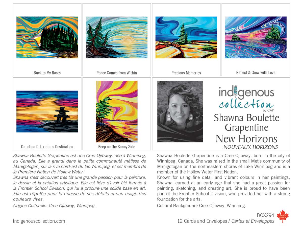 Box Cards New Horizons Shawna Boulette - Default Title - BOX294 - House of Himwitsa Native Art Gallery and Gifts