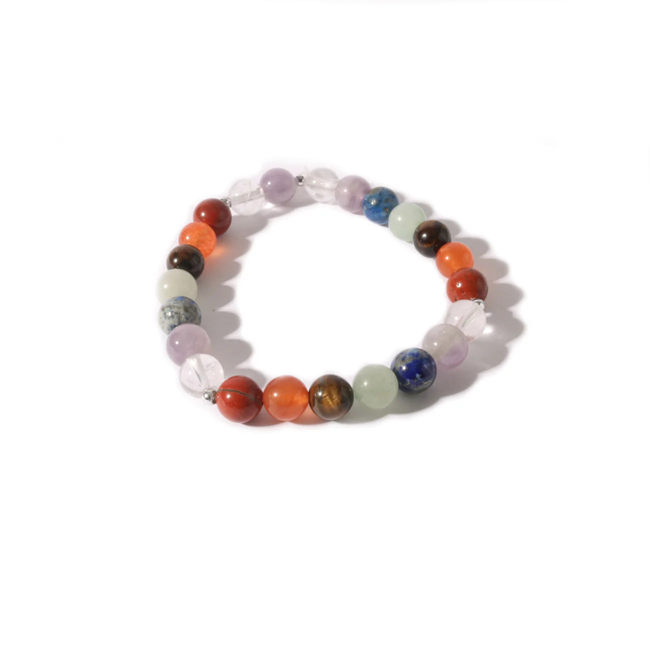 Chakra Stones Round Bracelet 8mm - STONE BRIDGE -  - House of Himwitsa Art Gallery