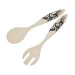 BAMBOO SALAD SERVERS - Soaring Eagle - BFSBC - House of Himwitsa Native Art Gallery and Gifts