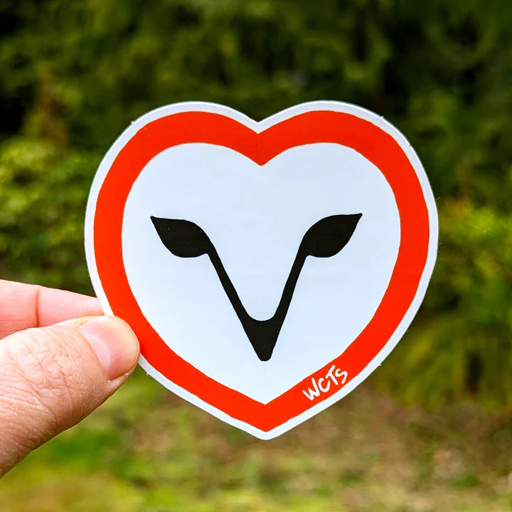 Westcoastees Owl Barn Sticker - Westcoastees Owl Barn Sticker -  - House of Himwitsa Native Art Gallery and Gifts