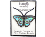 WOOD PENDANTS - Dark Walnut / Butterfly - 206WPD - House of Himwitsa Native Art Gallery and Gifts