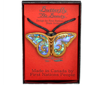 WOOD PENDANTS - Light Cherry / Butterfly - 206WPL - House of Himwitsa Native Art Gallery and Gifts