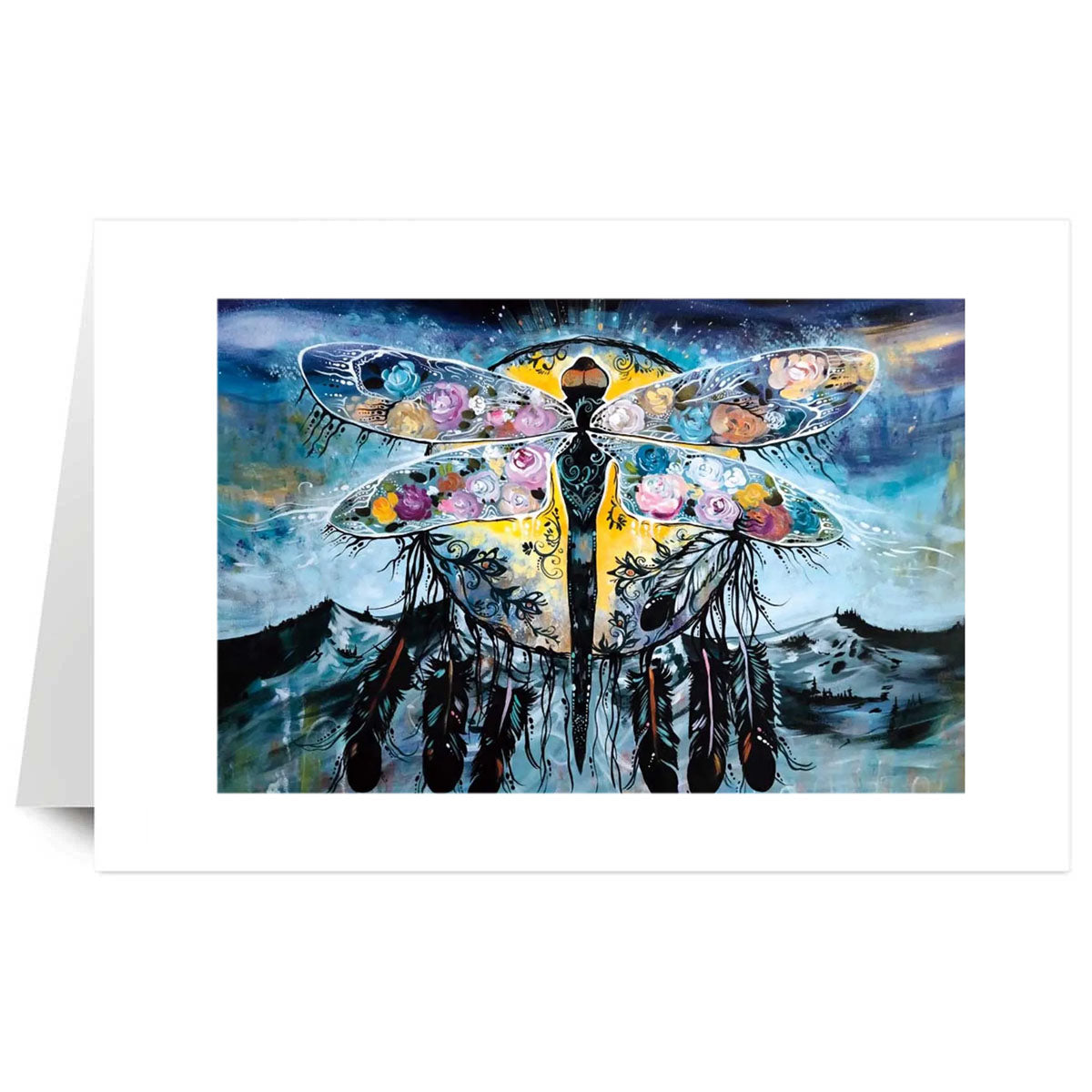 Art Card Carla Joseph Bluew Mountain Dragonfly -  - Art Card - House of Himwitsa Art Gallery