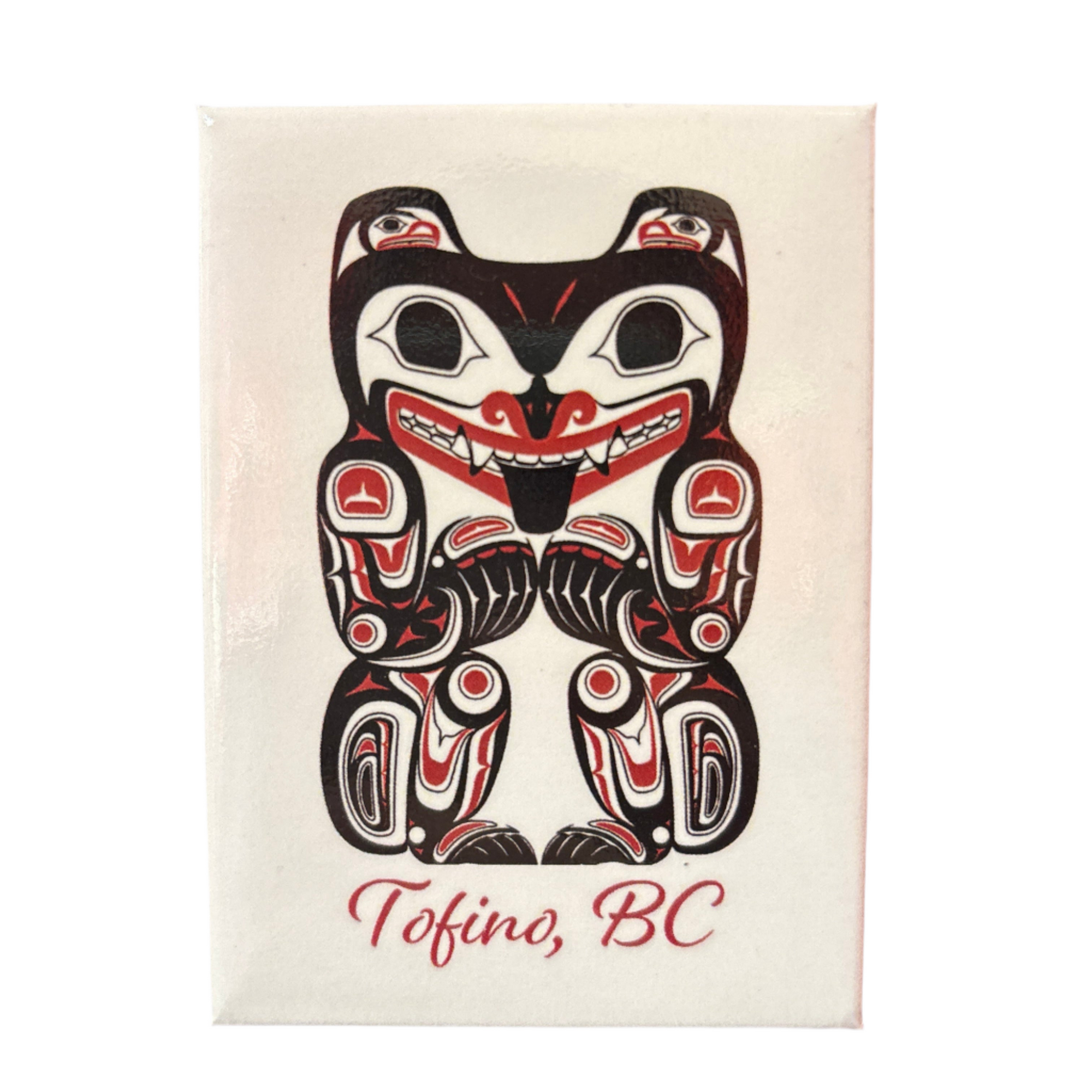 Magnet Tofino Clarence Mills Grizzly Bear -  - Magnet - House of Himwitsa Art Gallery