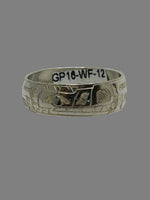 Gilbert Pat 5/16 Silver Rings - Pat Gilbert - Silver Ring - House of Himwitsa Art Gallery