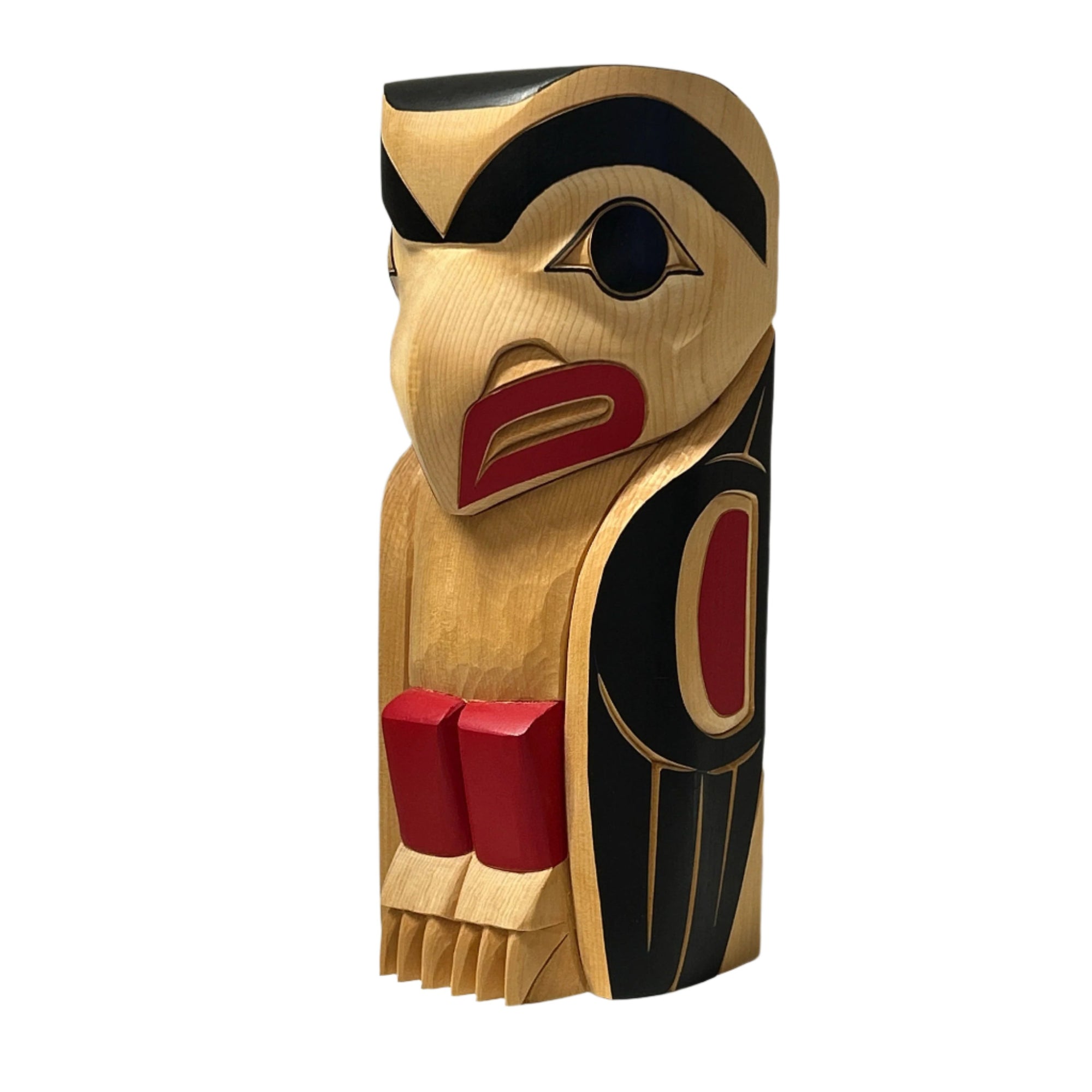 Cecilia Adams 12" Totem Grouse -  - Totems - House of Himwitsa Art Gallery