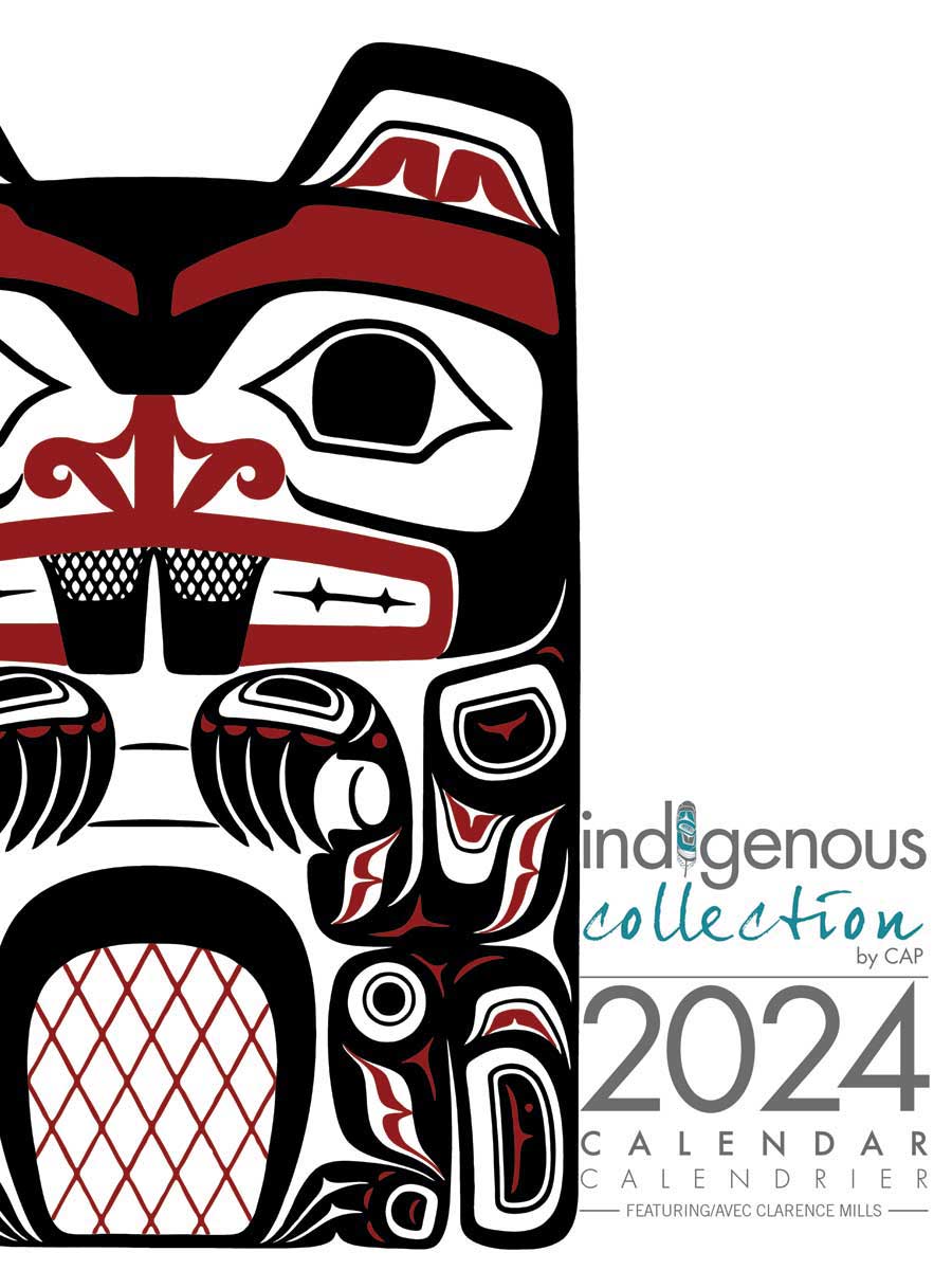 Calendar Clarence Mills 2024 by Canadian Art Prints Inc. - House of Himwitsa Native Art Gallery and Gifts