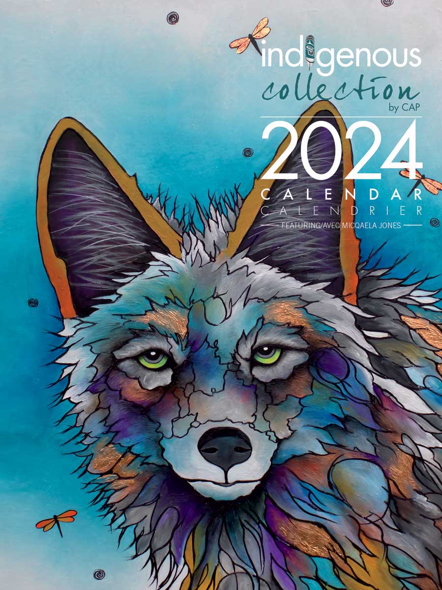 Calendar Micqaela Jones 2024 by Canadian Art Prints Inc. - House of Himwitsa Native Art Gallery and Gifts