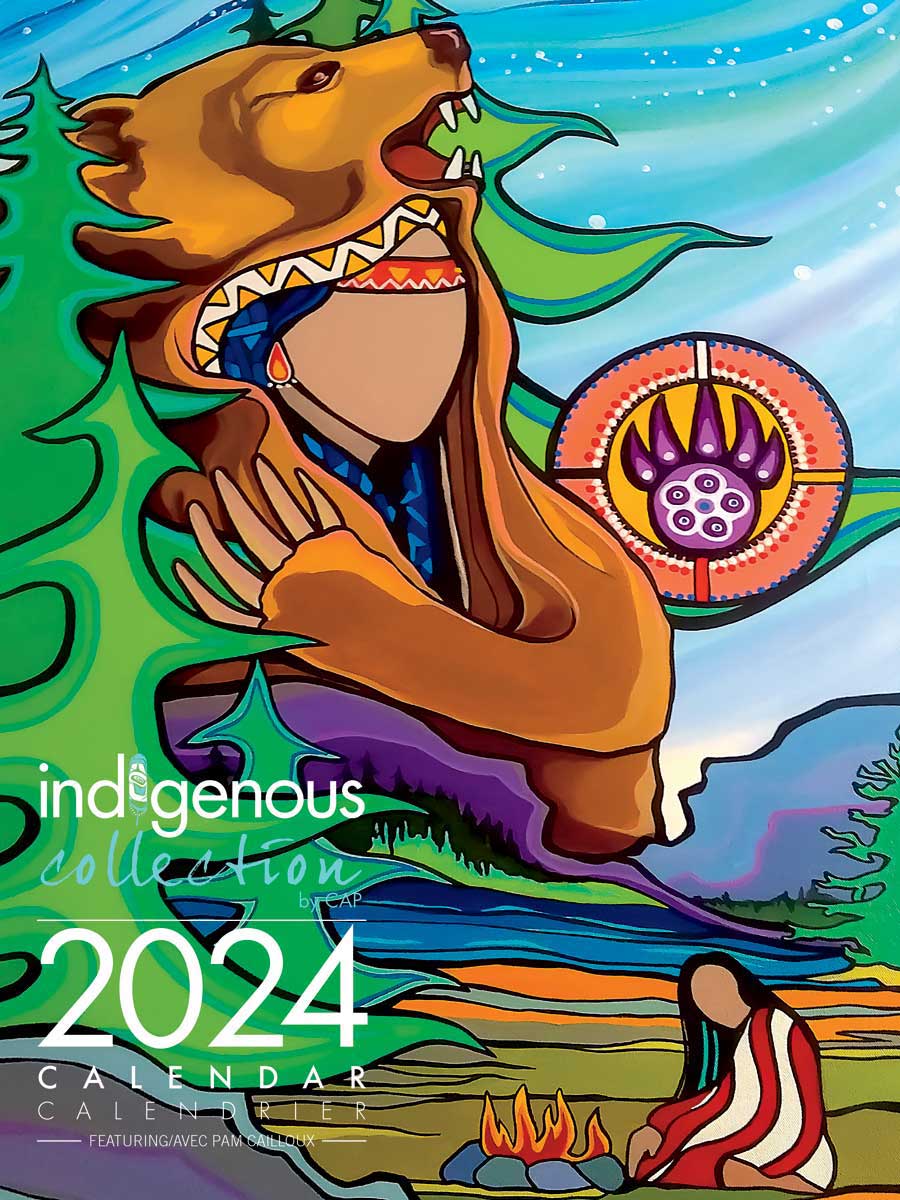 Calendar Pam Cailloux 2024 by Canadian Art Prints Inc. - House of Himwitsa Native Art Gallery and Gifts
