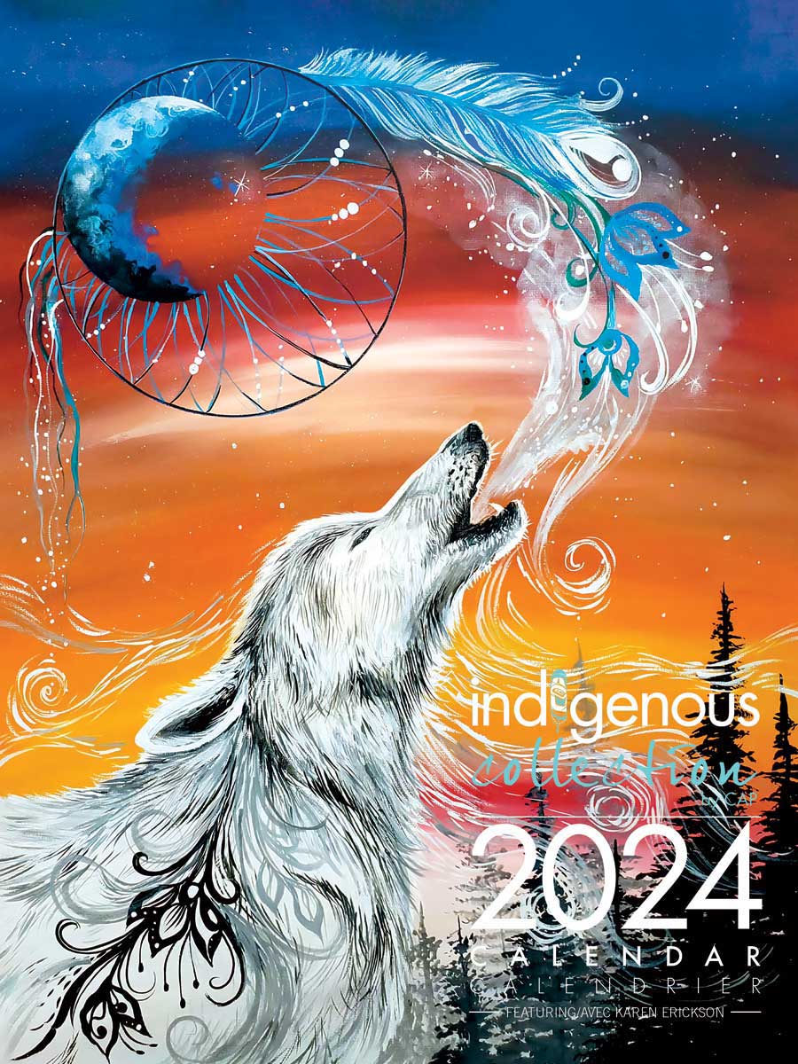 Calendar Karen Erickson 2024 by Canadian Art Prints Inc. - House of Himwitsa Native Art Gallery and Gifts