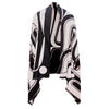 REVERSIBLE FASHION CAPES - Ryan Cranmer Tradition Grey - CAPE13 - House of Himwitsa Native Art Gallery and Gifts