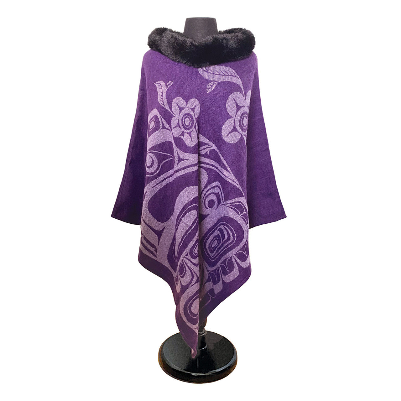 Faux Fur Collar Cape Spirit Messenger -  - Capes - House of Himwitsa Art Gallery