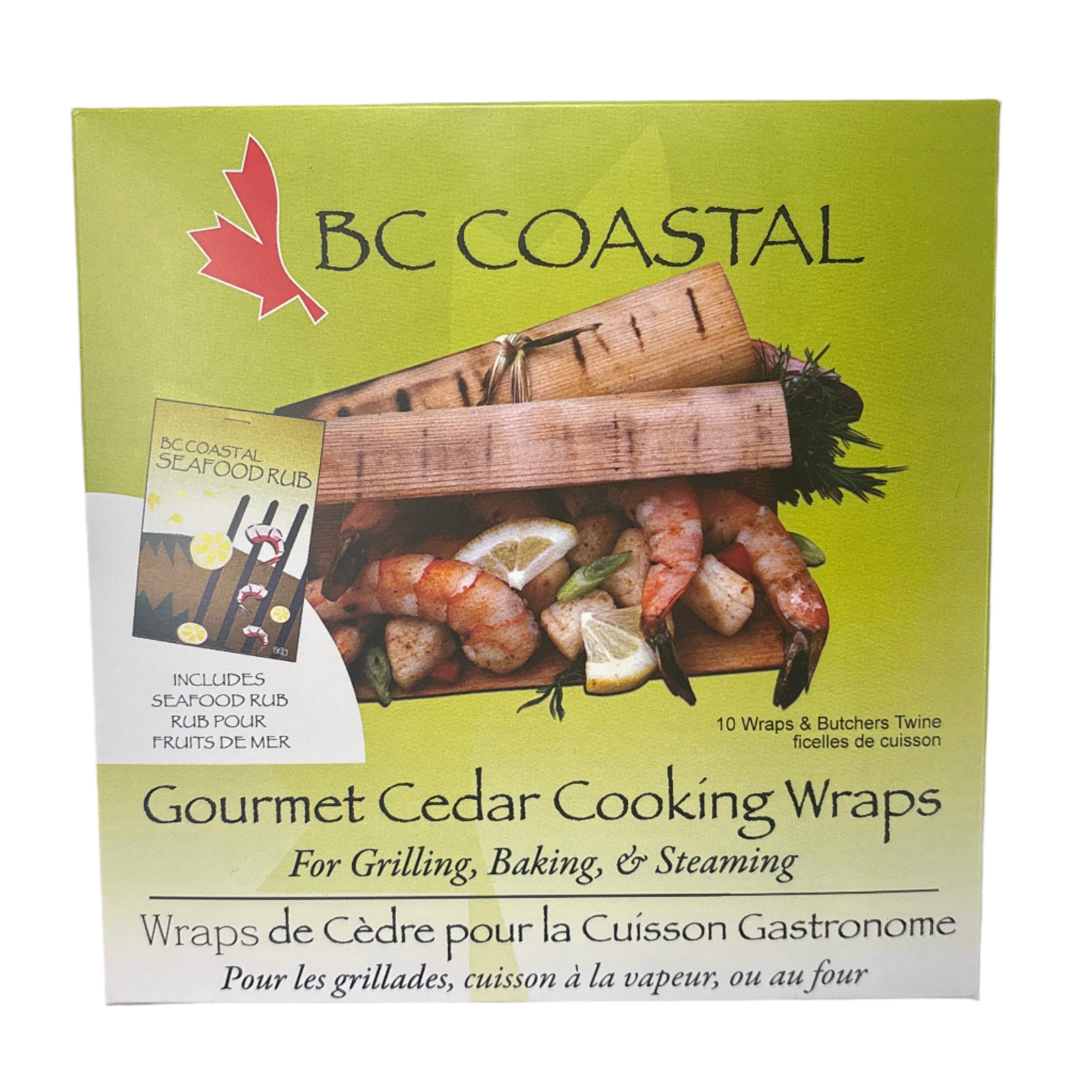 Wraps Cedar Seafood Rub 6 X 6 -  - Rub - House of Himwitsa Art Gallery