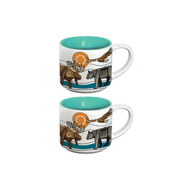 ASSORTED CERAMIC ESPRESSO MUGS 3oz