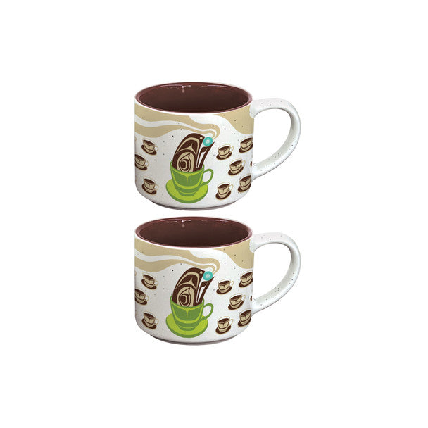 ASSORTED CERAMIC ESPRESSO MUGS 3oz
