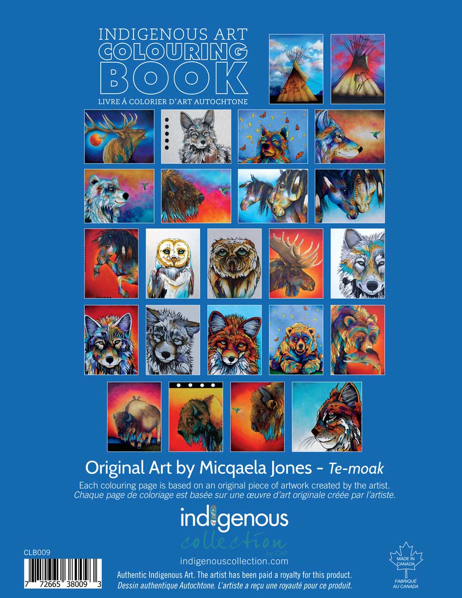 Colouring Book Micqaela Jones - Colouring Book Micqaela Jones -  - House of Himwitsa Native Art Gallery and Gifts