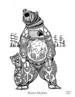 Colouring Book Jessica Somers Original Art - Canadian Art Prints Inc. -  - House of Himwitsa Art Gallery