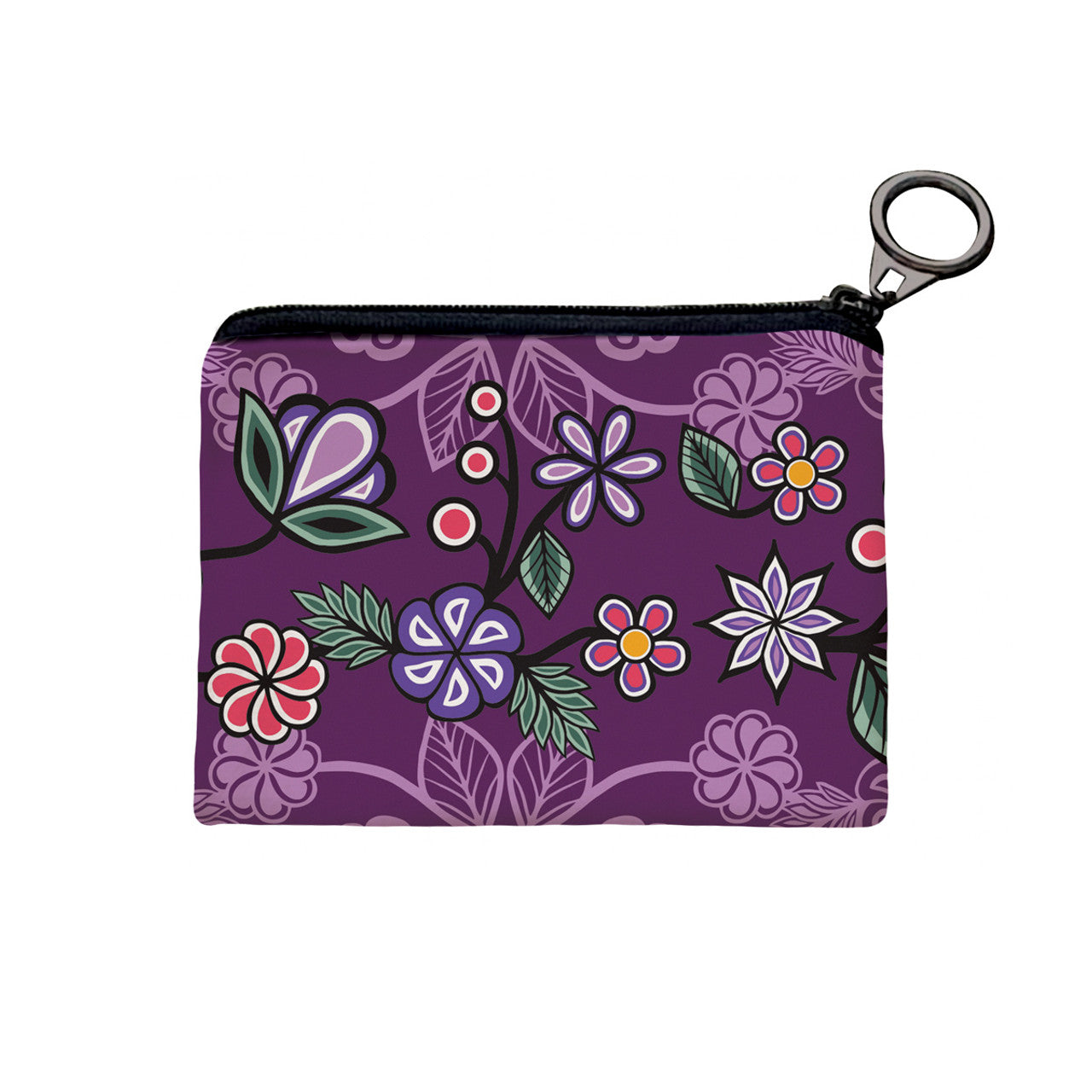 Coin Purse Ojibwe Florals -  - Coin Purse - House of Himwitsa Art Gallery