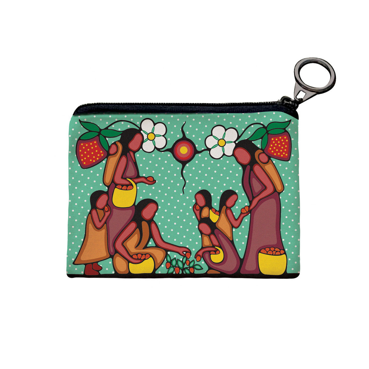 Coin Purse Heart Berry Gatherers -  - Coin Purse - House of Himwitsa Art Gallery