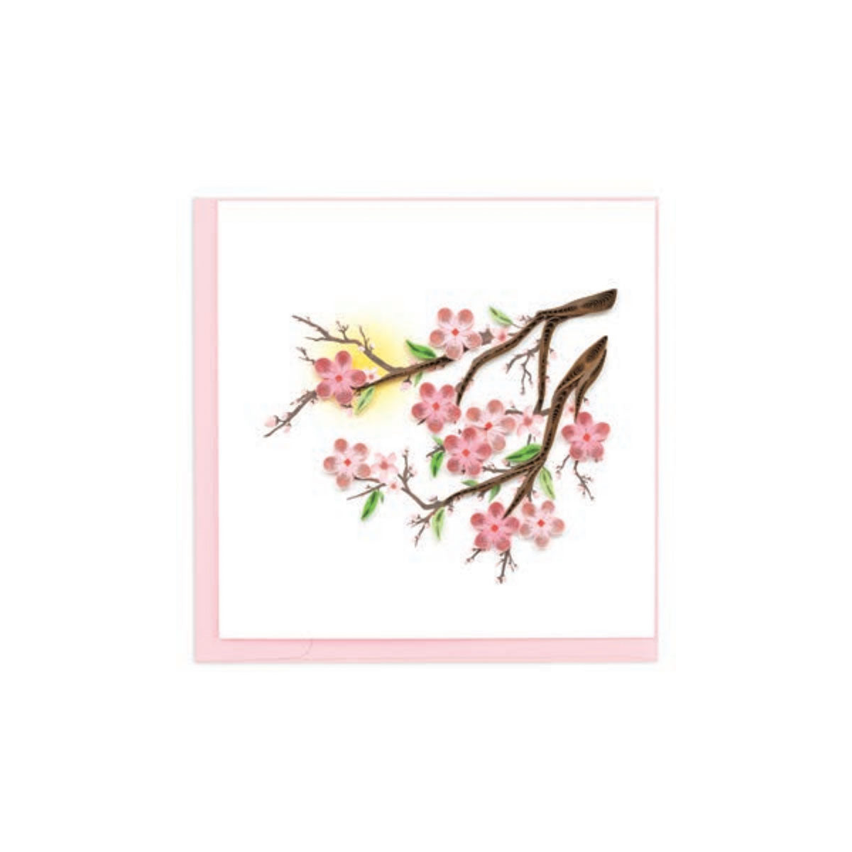 Quilling Art Card Cherry Blossom