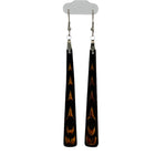 Raven Wolden Paddle Earrings -  - Earrings - House of Himwitsa Art Gallery